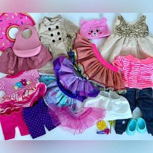 Our Generation 18” doll clothes & accessories lot (20 pieces)